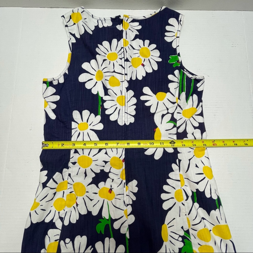 Lilly Pulitzer Ricci Floral Sheath Dress Sleeveless Navy White Sz 2 - Picture 13 of 16
